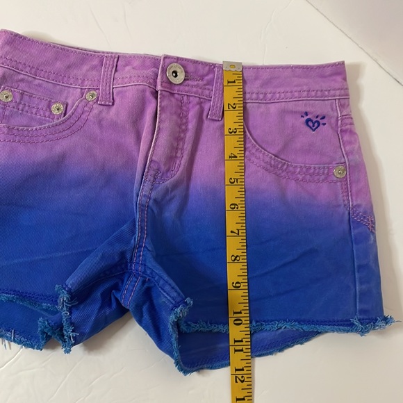 Justice Jeans 2 toned shorts youth size 14R - Picture 8 of 9